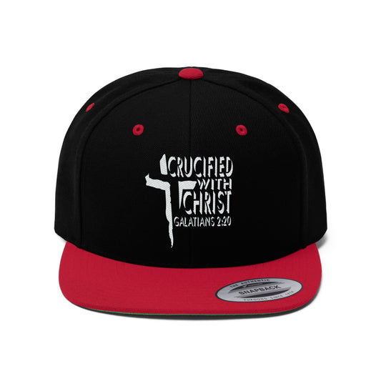 Crucified With Christ Design (White)- Cap