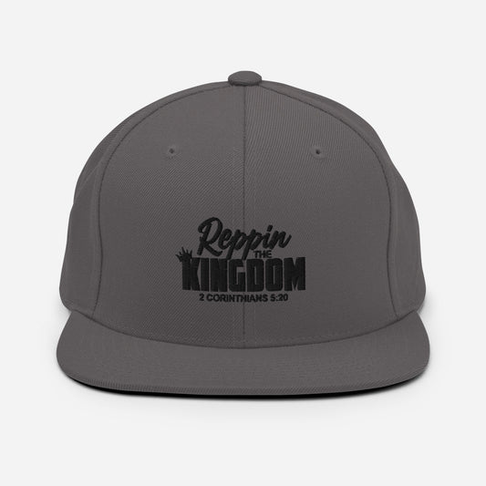 Reppin' The Kingdom Design (Black)- Snapback Cap